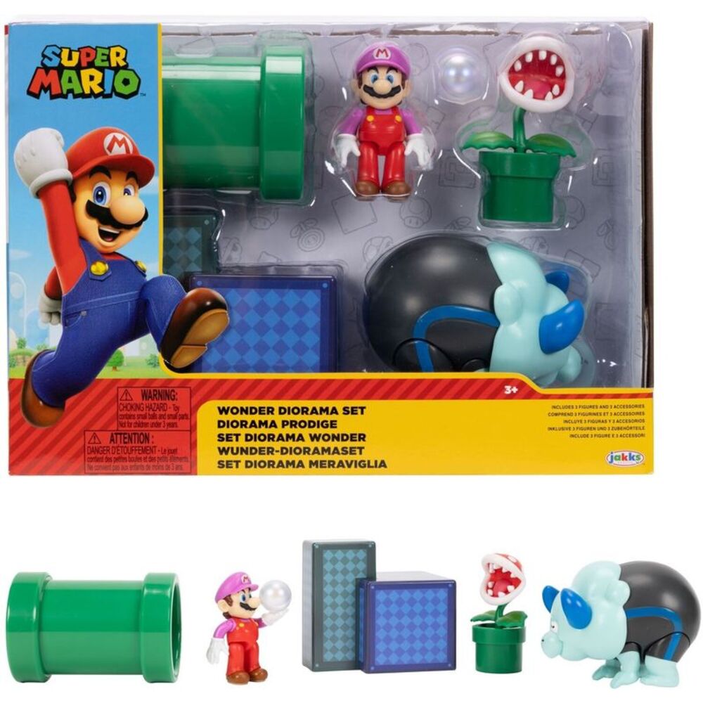 Super Mario - 2.5" Wonder Diorama Set COLLECTIBLES